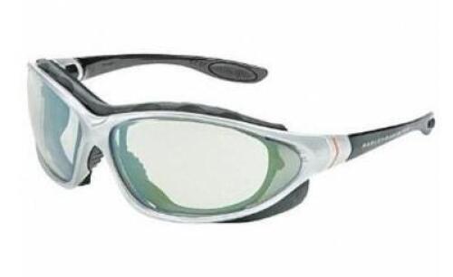 DESCRIPTION: (3) SAFETY GLASSES BRAND/MODEL: HARLEY DAVIDSON/HD1303 INFORMATION: SILVER & BLACK/CUSHIOH/ANTI-FOG SIZE: UNIVERSAL QTY: 3