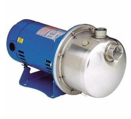 DESCRIPTION: (1) AC BOOSTER PUMP BRAND/MODEL: GOULDS/LB1035 INFORMATION: 3-PHASE/MAX PRESSURE: 82 PSI RETAIL$: 1,069.30 SIZE: 18-1/4"L X 9"H X 8-7/16"