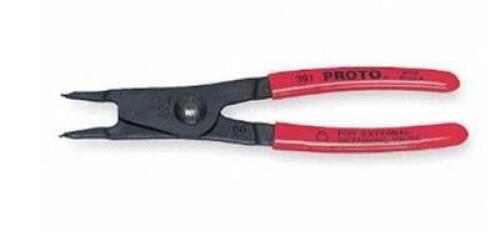 DESCRIPTION: (3) RETAINING RING PLIER BRAND/MODEL: PROTO/J393 INFORMATION: CUSHION/CARBON STEEL RETAIL$: 21.61 EACH SIZE: 6-7/8"L X 7/16"- 2"SHAFT DIA