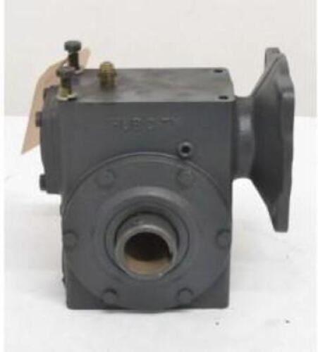 DESCRIPTION: (1) WORM GEAR REDUCER BRAND/MODEL: HUB CITY/0229-62117-265 INFORMATION: BLUE/WORM RIGHT/5:1 RETAIL$: 175.75 SIZE: 9"H X 8"L X 8"W QTY: 1