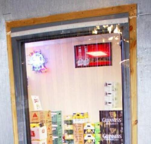 DESCRIPTION: (2) CURTRONIZER STRIP DOOR BRAND/MODEL: CURTRON/CZN-8-S-4080 INFORMATION: CLEAR/EASY TO INSTALL RETAIL$: 119.99 EACH SIZE: 40"W X 80"H QT