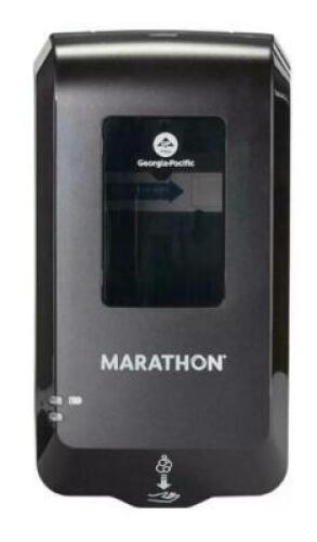 DESCRIPTION: (1) AUTOMATED SOAP DISPENSER BRAND/MODEL: MARATHON/5505100 INFORMATION: BLACK/NO-TOUCH RETAIL$: 11.97 SIZE: 6.5"W X 4"D X 11.7"H QTY: 1