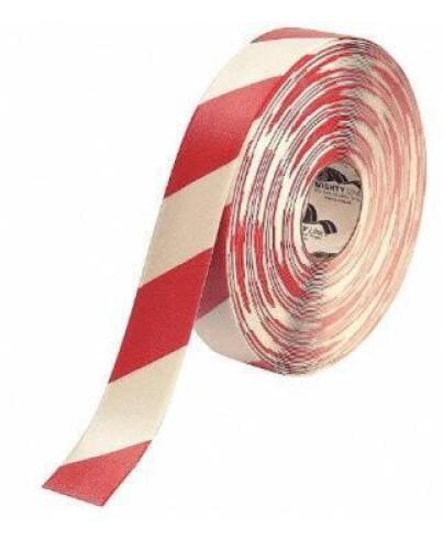 DESCRIPTION: (1) FLOOR MARKING TAPE BRAND/MODEL: MIGHTY LINE/2RWCHVRED INFORMATION: RED & WHITE/STRIPED RETAIL$: 154.79 SIZE: 2" X 100' QTY: 1