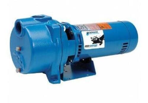 DESCRIPTION: (1) AC CENTRIFUGAL PUMP BRAND/MODEL: GOULDS/GT20 INFORMATION: BLUE/1-PHASE/CAST-IRON RETAIL$: 994.39 SIZE: 20-9/16"L X 8-1/4"W QTY: 1