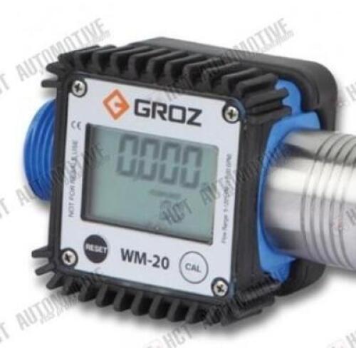 DESCRIPTION: (1) DIGITAL TURBINE METER BRAND/MODEL: GROZ/WM-20 INFORMATION: MAX WORKING PRESSURE: 10 PSI RETAIL$: 214.55 QTY: 1