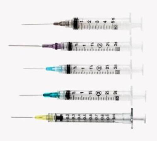 DESCRIPTION: (1) PACK OF (100) LUER-LOK SYRINGE WITH NEEDLE BRAND/MODEL: BD/309642 INFORMATION: PRECISION GLIDE/CLEAR RETAIL$: 55.02 PER PK OF 100 SIZ