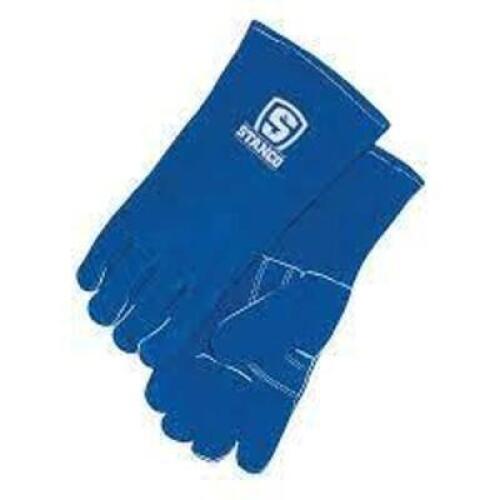 DESCRIPTION: (3) WELDING GLOVES BRAND/MODEL: STANCO/S-250 INFORMATION: BLUE & GRAY/COWHIDE RETAIL$: 12.52 EACH SIZE: LARGE QTY: 3