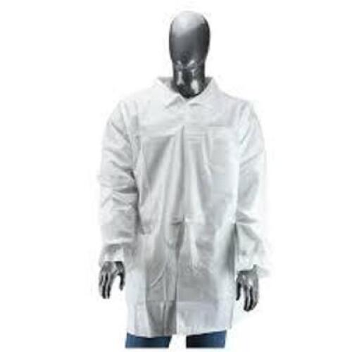 DESCRIPTION: (1) CASE OF APROX (25) DISPOSABLE LAB COAT BRAND/MODEL: AIRGAS #64055238 INFORMATION: WHITE RETAIL$: $50.78 EA SIZE: SIZE M QTY: 1