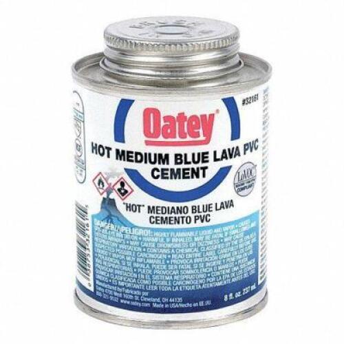 DESCRIPTION: (2) BLUE SOLVENT CEMENT BRAND/MODEL: OATEY #20CM24 RETAIL$: $11.69 EA SIZE: 8 OZ QTY: 2