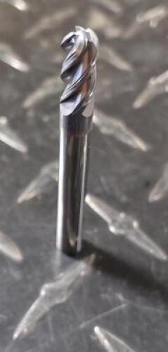 (1) SOLID CARBIDE BALL END MILL
