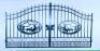 14' DUAL SWING WROUGHT IRON ENTRANCE GATE - 2