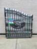 14' DUAL SWING WROUGHT IRON ENTRANCE GATE - 3