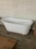 57" CELINE CAST IRON CLAWFOOT TUB - ROLLED RIM - 5
