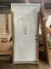 36 IN. X 80 IN. 6-PANEL LEFT HAND INSWING PRIMED WHITE STEEL PREHUNG FRONT EXTERIOR DOOR WITH VINYL FRAME - 2