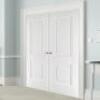 62" X 80" 2-PANEL FLAT HOLLOW-CORE INTERIOR DOUBLE DOOR UNIT