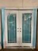 72" X 80" FIBERGLASS - PRO LE-DG FULL-LITE WF GLASS FRENCH PATIO DOUBLE DOOR - 2