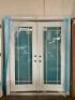 72" X 80" FIBERGLASS - PRO LE-DG FULL-LITE WF GLASS FRENCH PATIO DOUBLE DOOR - 3