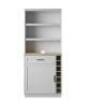 ANTIQUE GREY DINING HUTCH WITH STORAGE