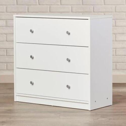 WHITE GUILFORD 3 DRAWER 28.5'' W DRESSER