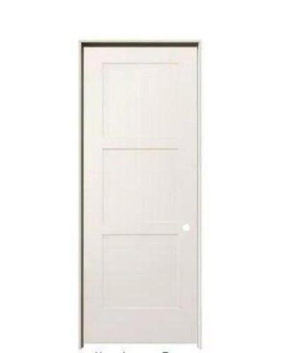 30 IN. X 80 IN. BIRKDALE PRIMED LEFT-HAND SMOOTH HOLLOW CORE MOLDED COMPOSITE SINGLE PREHUNG INTERIOR DOOR
