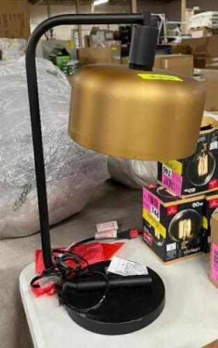 VINTAGE BRASS DESK LAMP