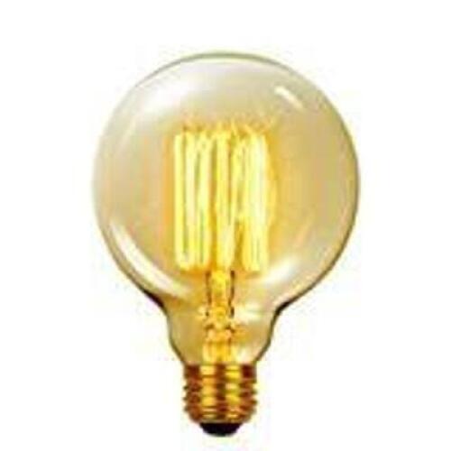 (3) - 60 WATT VINTAGE EDISON G30 VANITY TUNGSTEN INCANDESCENT BULBS