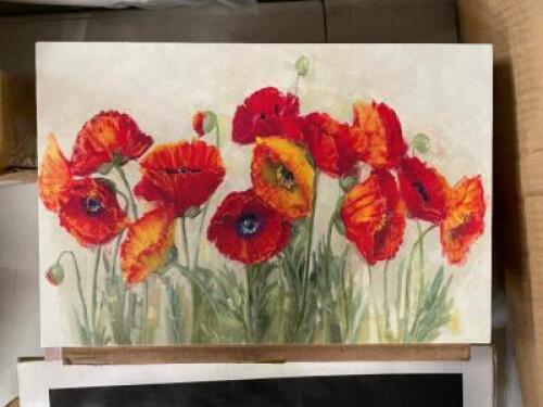 8" X 12" FLOWER PRINT ON CANVAS