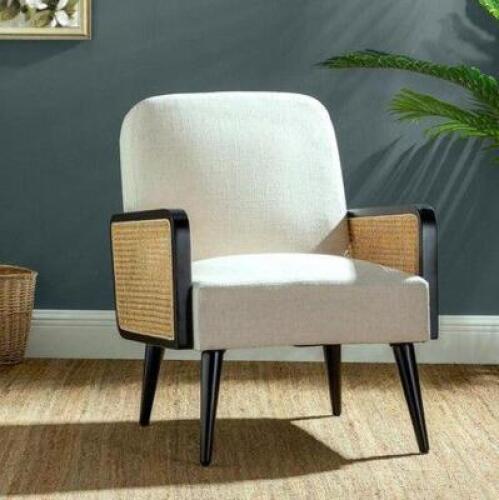 ELVA LINEN RATTAN ARMCHAIR