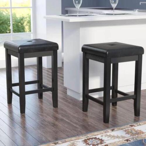(2) - BLACK DIAMONDBACK COUNTER AND BAR STOOL