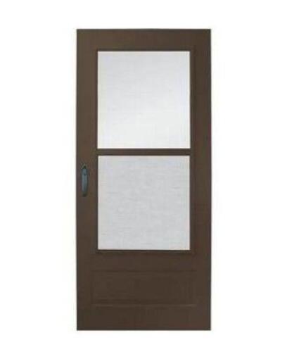 30 IN. X 80 IN. 100 SERIES PLUS BRONZE SELF-STORING STORM DOOR