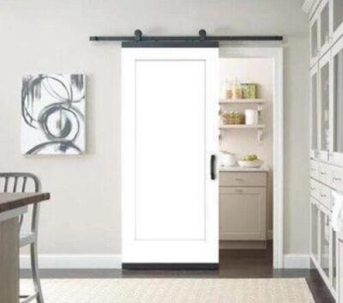 36 IN. X 80 IN. DESIGNGLIDE MADISON PRIMED SMOOTH MOLDED COMPOSITE MDF INTERIOR BARN DOOR SLAB