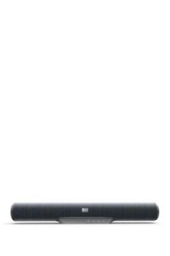 17.5" CLOTH WRAPPED WIRELESS SOUNDBAR SPEAKER IN GREY