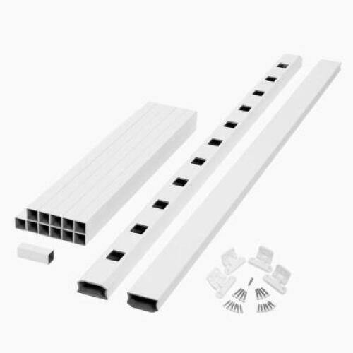 (2) - ARMORGUARD REGENCY 72 IN FIBERON ASSEMBLY WHITE COMPOSITE STAIR RAIL KITS
