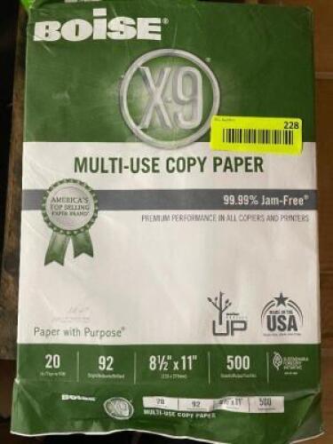 (4) - PACKS OF BOISE MULTI USE COPY PAPER