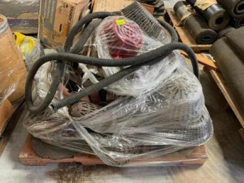LARGE PALLET OF ASSORTED ROOF DRAINS AND DOMES