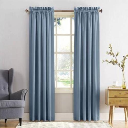 (6) - SEYMOUR ENERGY EFFICIENT ROOM DARKENING ROD POCKET CURTAIN PANELS