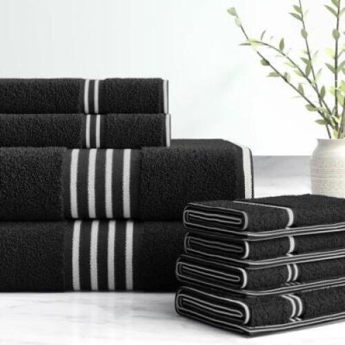 8 PIECE 100% COTTON TOWEL SET