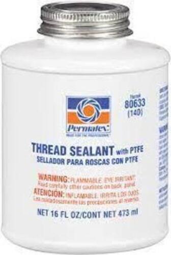 DESCRIPTION: (2) THREAD SEALANT BRAND/MODEL: PERMATEX #80633 RETAIL$: $12.05 SIZE: 16 FL OZ QTY: 2