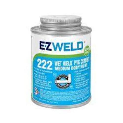 DESCRIPTION: (4) WET WELD PVC CEMENT BRAND/MODEL: EZ WELD 222 RETAIL$: $8.78 SIZE: 8 OZ QTY: 4