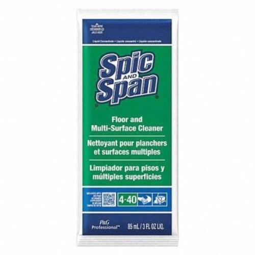 DESCRIPTION: (8) FLOOR CLEANER PACKET CONCENTRATE BRAND/MODEL: SPIC AND SPAN #2NDT3 INFORMATION: GREEN SIZE: 3 OZ QTY: 8