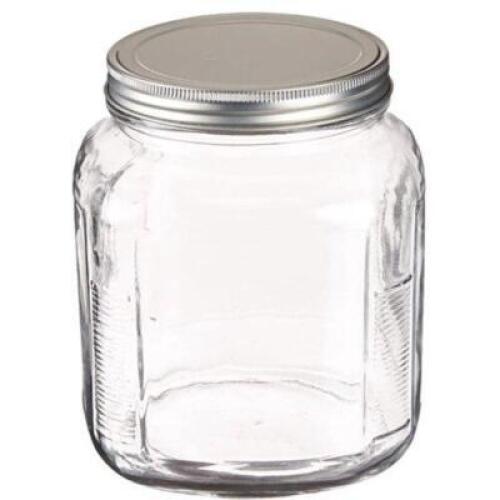 (1) GLASS CRACKER JAR