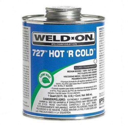 (2) CLEAR PIPE CEMENT