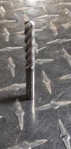 (1) SOLID CARBIDE BALL END MILL