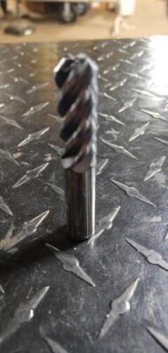 (1) SOLID CARBIDE BALL END MIL