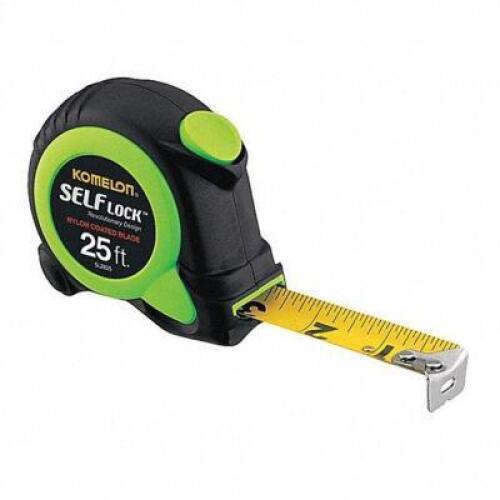 DESCRIPTION: (2) TAPE MEASURE BRAND/MODEL: KOMELON #373G68 INFORMATION: GREEN RETAIL$: $16.05 EA SIZE: 25 FT X 1" QTY: 2