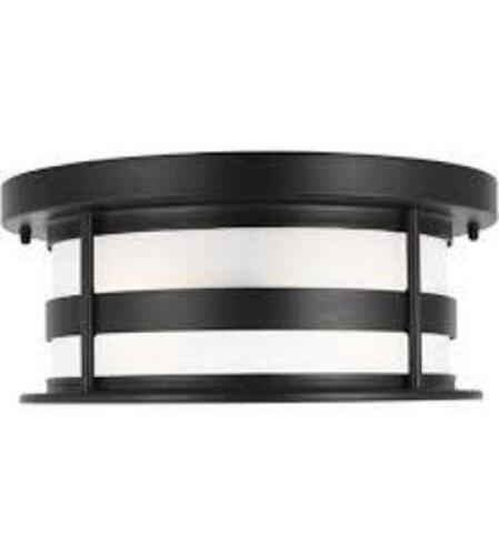 DESCRIPTION: (1) TWO LIGHT OUTDOOR FLUSH MOUNT BRAND/MODEL: GENERAL LIGHTING #7890902-12 RETAIL$: $250.00 EA SIZE: 13 IN QTY: 1