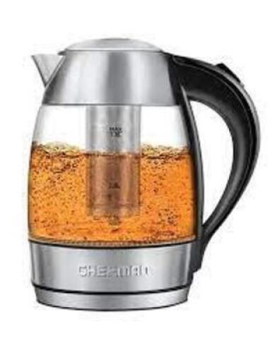 DESCRIPTION: (1) ELECTRIC KETTLE BRAND/MODEL: CHEFMAN INFORMATION: STAINLESS RETAIL$: 48.67 SIZE: 1.8 L QTY: 1