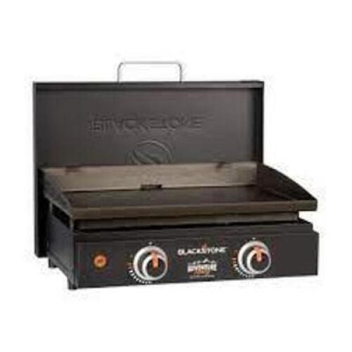 DESCRIPTION: (1) ADVENTURE READY GRIDDLE BUNDLE BRAND/MODEL: BLACKSTONE #2061 RETAIL$: $117.00 EA SIZE: 22 IN QTY: 1