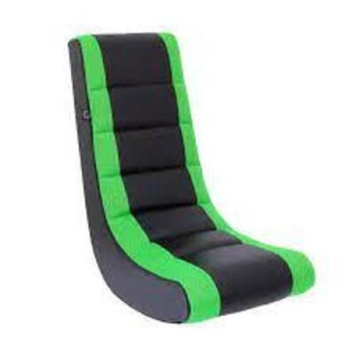 DESCRIPTION: (1) CLASSIC VIDEO ROCKING CHAIR BRAND/MODEL: THE CREW INFORMATION: GREEN AND BLACK RETAIL$: $40.00 EA QTY: 1