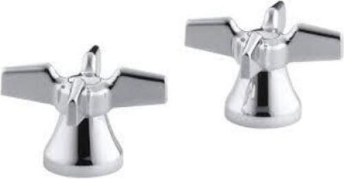 DESCRIPTION: (4) CROSS HANDLES BRAND/MODEL: KOHLER #K-16010-3-CP INFORMATION: POLISHED CHROME RETAIL$: $53.66 EA QTY: 4